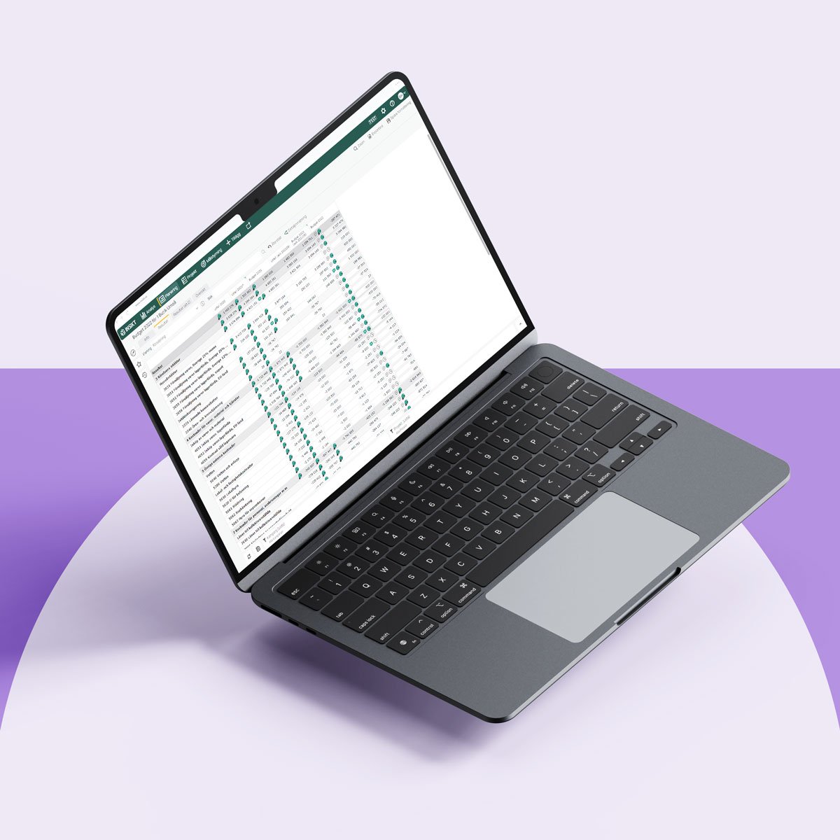 Planning-laptop-purple-shapes