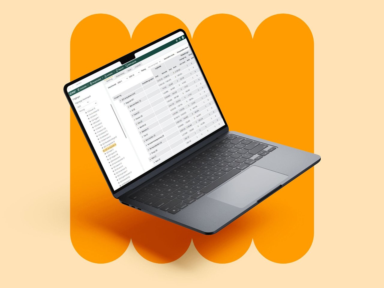 INSIKT-komponent-laptop-on-orange